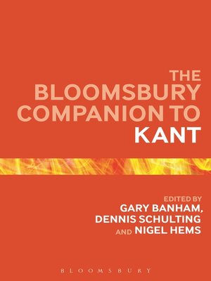cover image of The Bloomsbury Companion to Kant